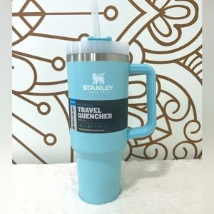 AQUA blue Stanley 40oz Adventure Quencher Tumbler Cup HTF